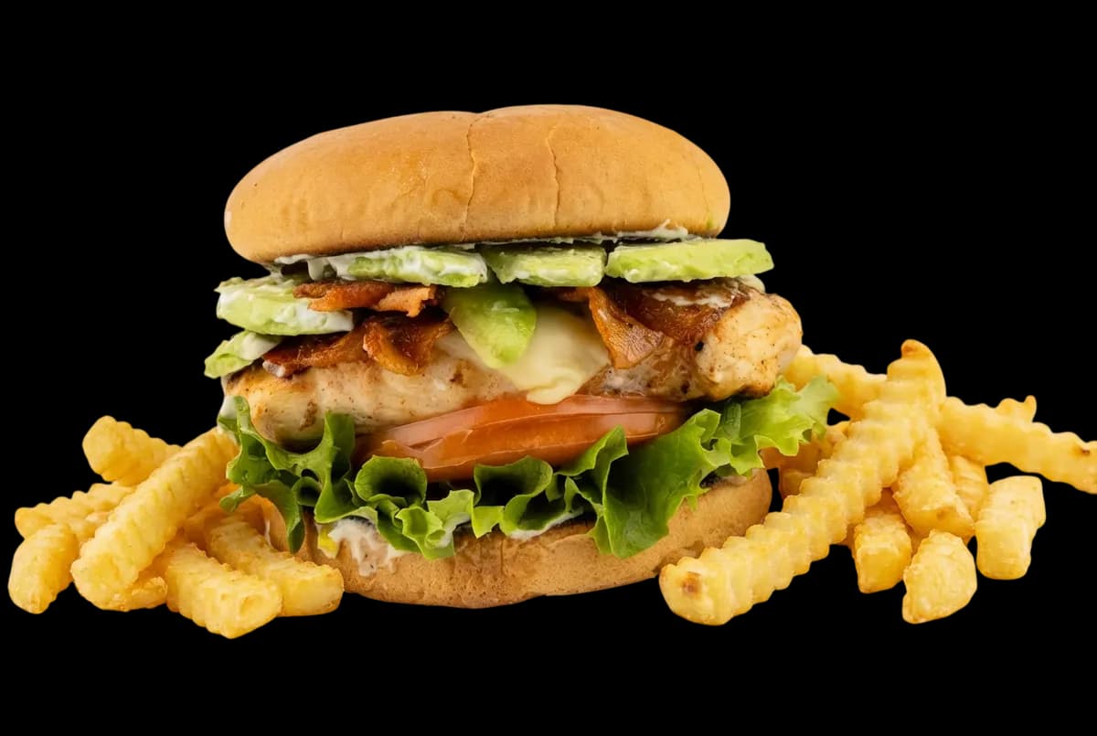 Rush Burger grilled chicken sandwich.